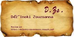 Dálnoki Zsuzsanna névjegykártya